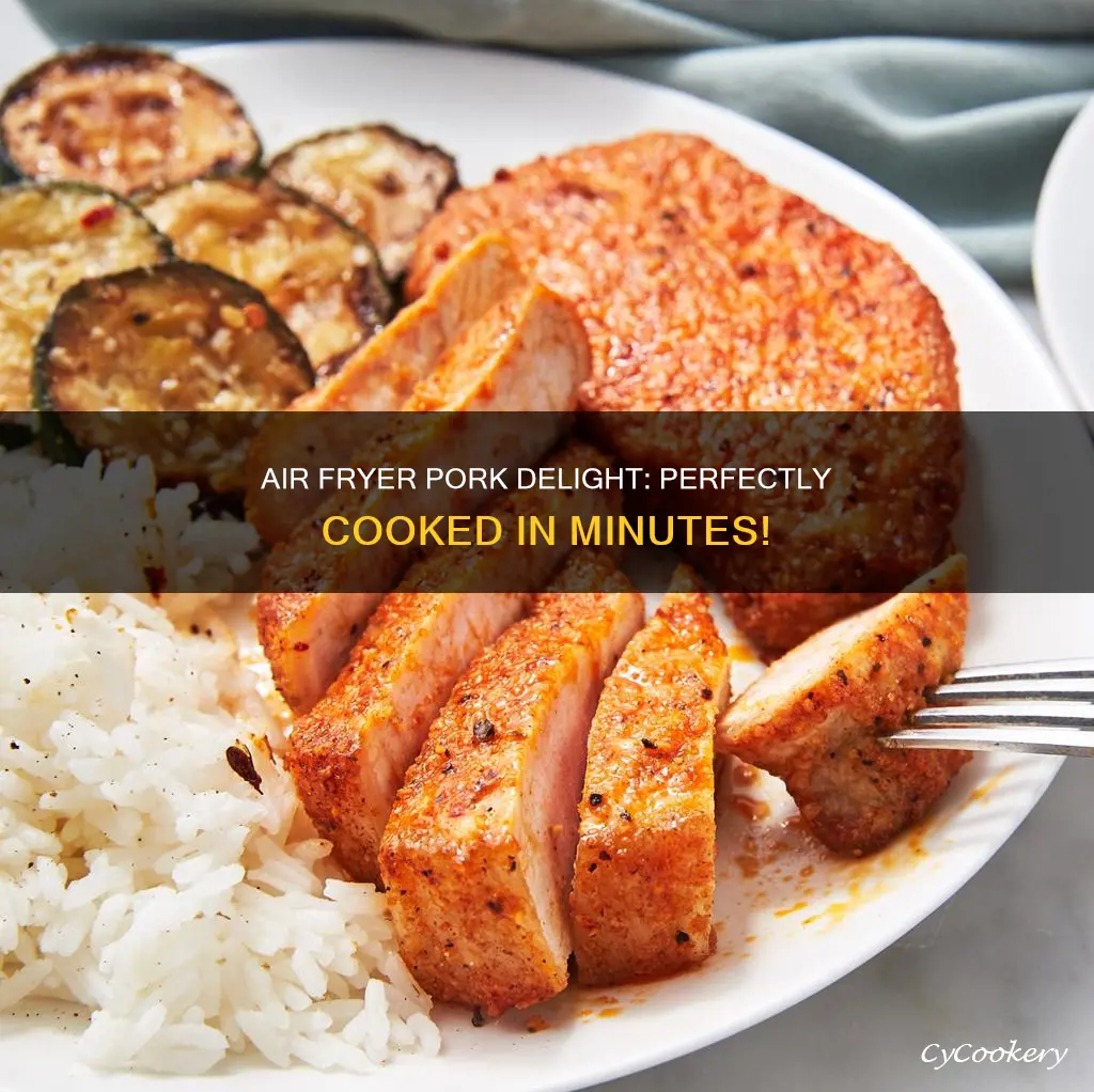 how long to cook diced pork in air fryer