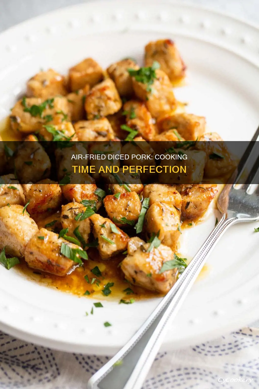 how long to cook diced pork in air fryer