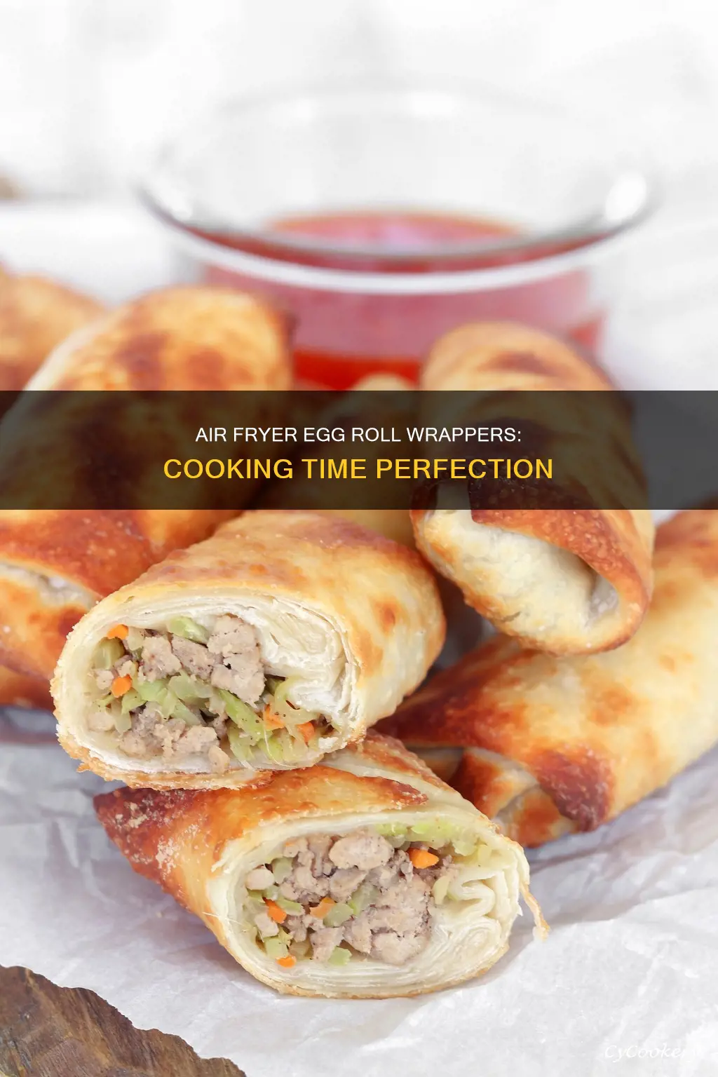 how long to cook egg roll wrappers in air fryer
