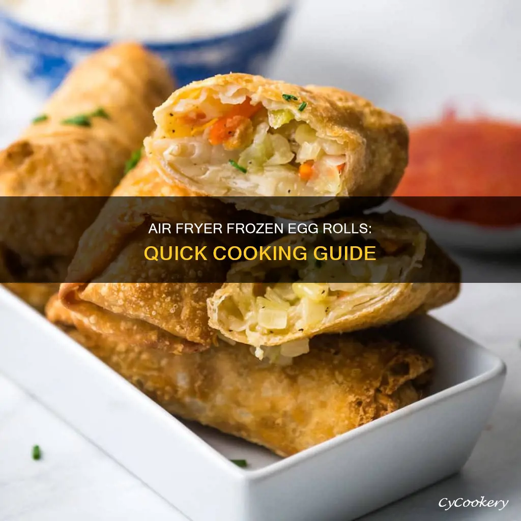 how long to cook egg rolls in air fryer frozen