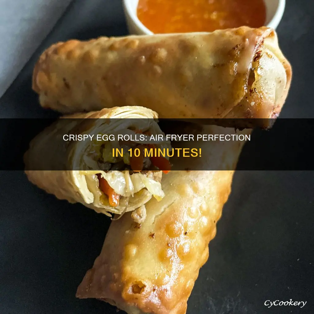 how long to cook eggrolls in air fryer