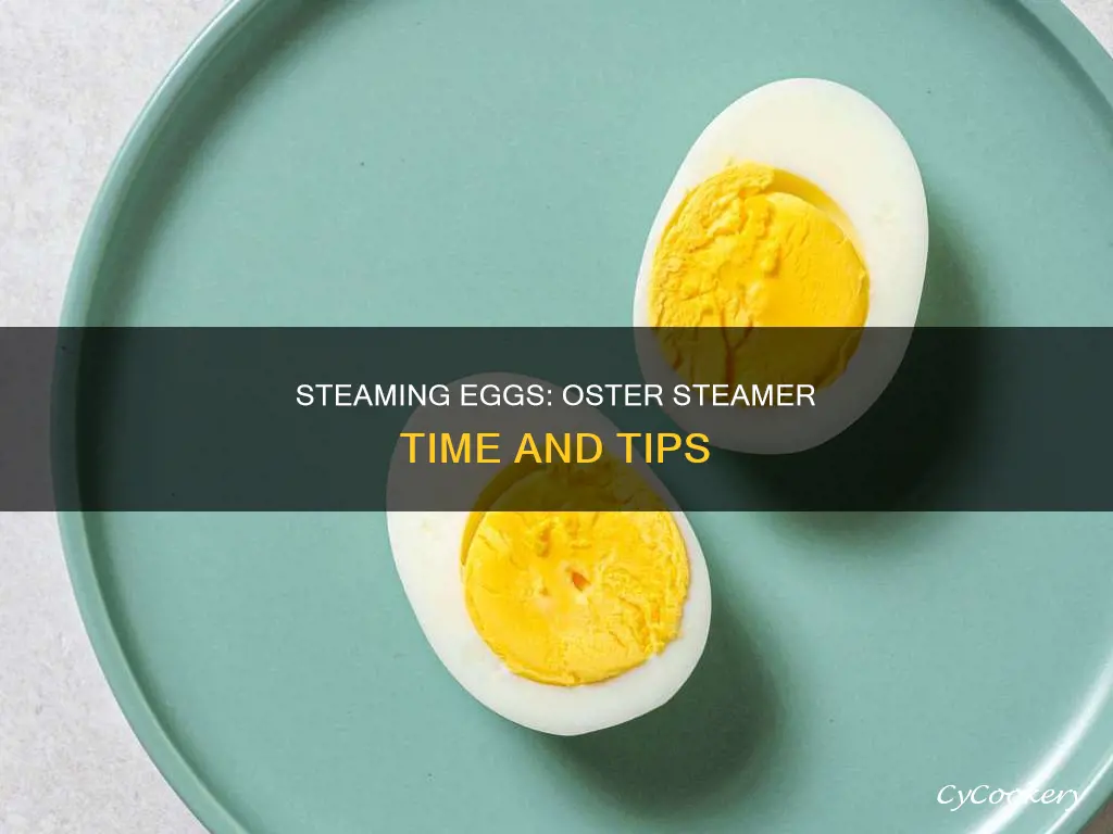 how long to cook eggs in oster steamer