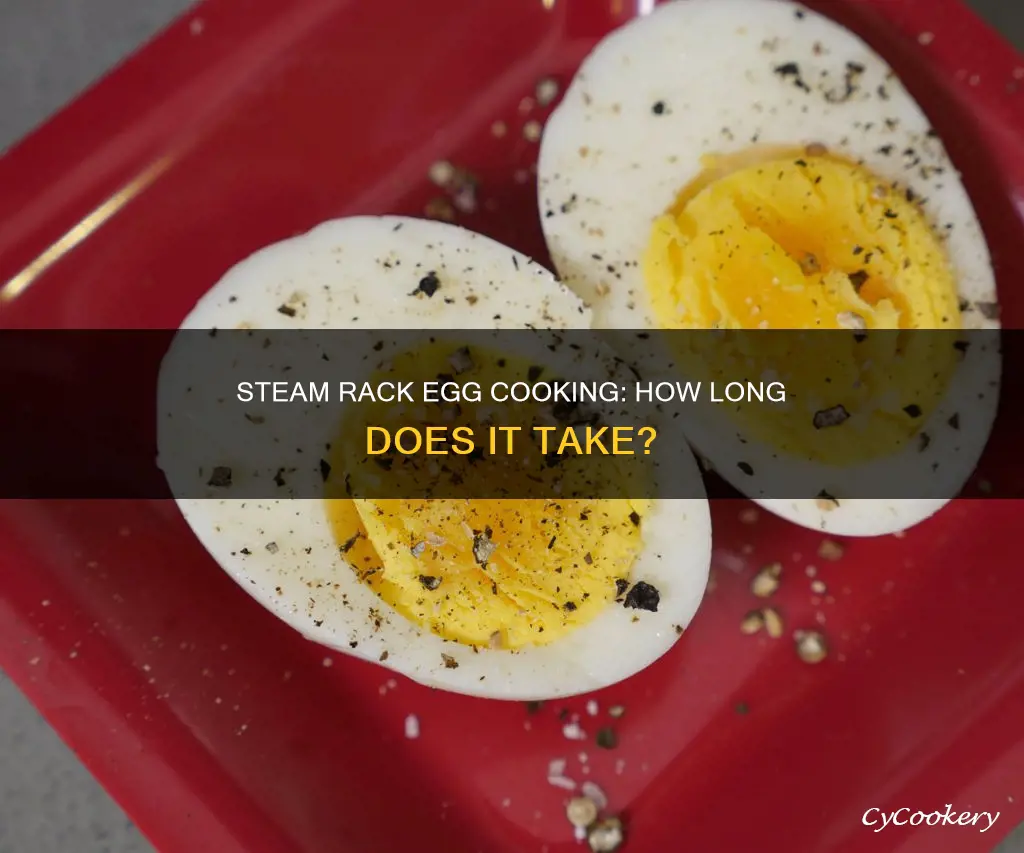 how long to cook eggs on a steam rack