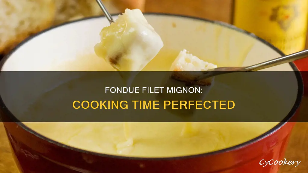 how long to cook filet mignon in fondue