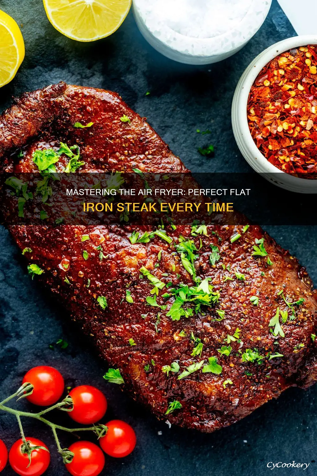 how long to cook flat iron steak in air fryer