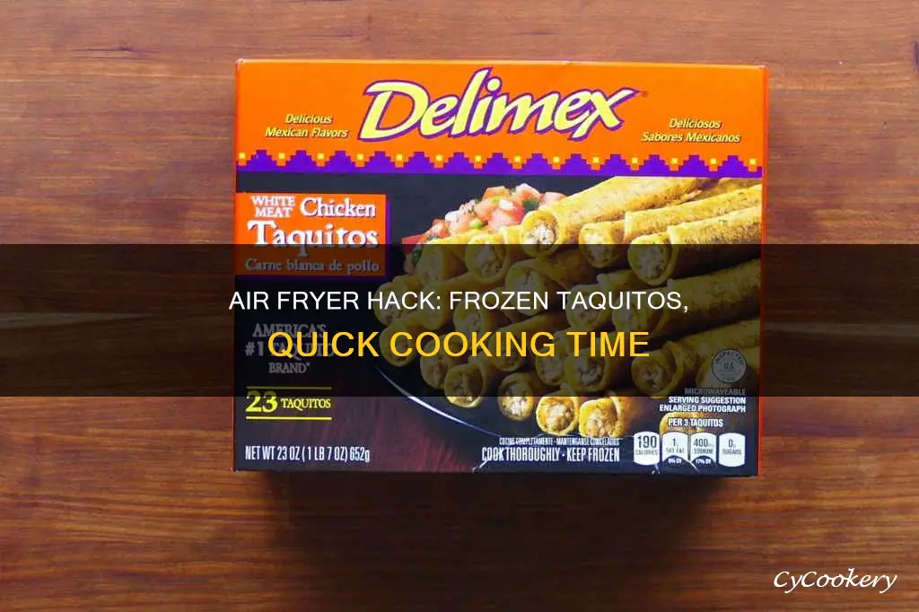 how long to cook forzen taquitos in an air fryer