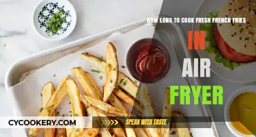 Crispy, Golden French Fries: Air Fryer Cooking Time Guide