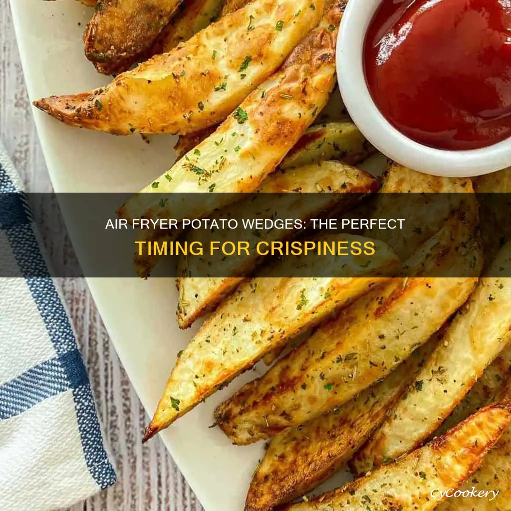 how long to cook fresh potato wedges in air fryer
