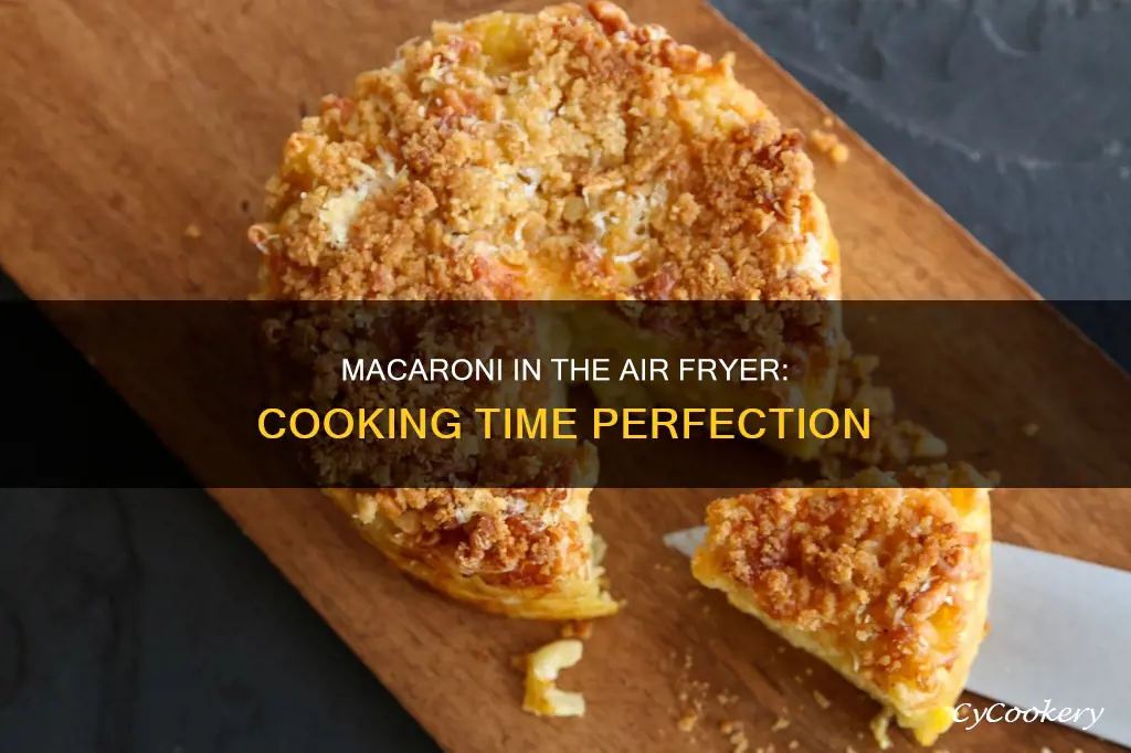 how long to cook fried macaroni in an air fryer