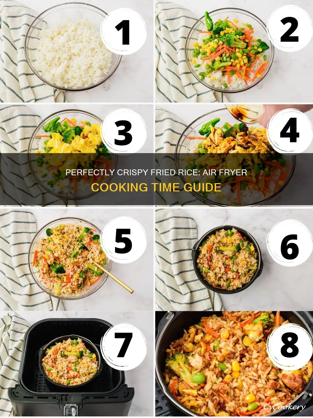 how long to cook fried rice in air fryer