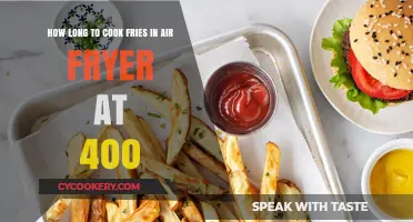 Crispy, Golden Fries: Air Fryer Cooking Time at 400°F