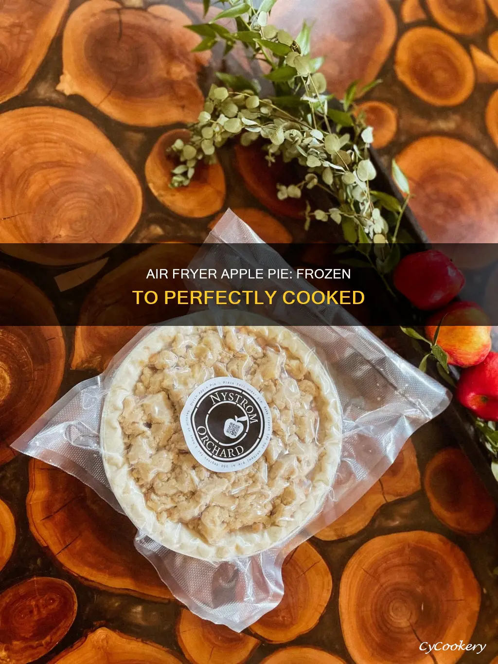 how long to cook frozen apple pie in air fryer