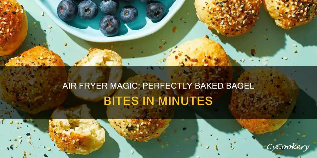 how long to cook frozen bagel bites in air fryer