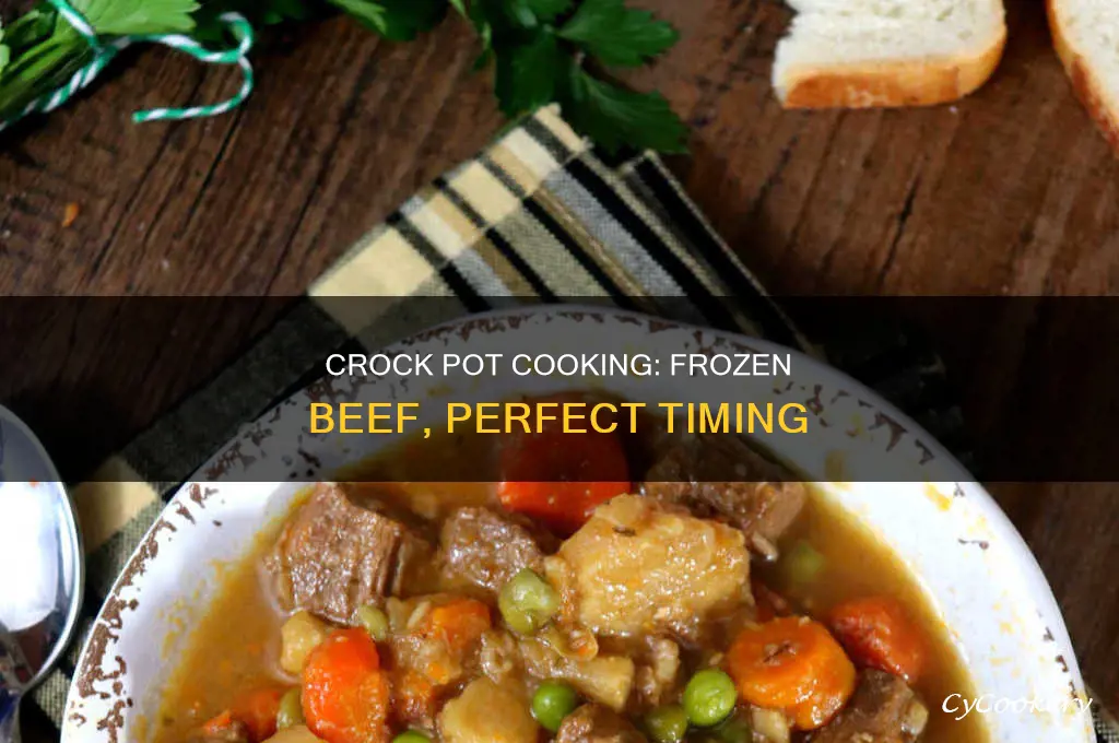 how long to cook frozen beef in crock pot