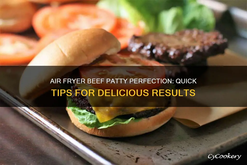 how long to cook frozen beef patty in air fryer