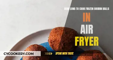Air-Fryer Cooking Time for Frozen Boudin Balls