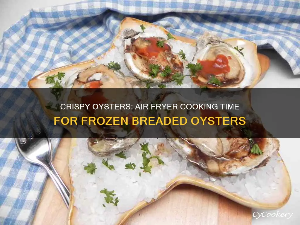 how long to cook frozen breaded oysters in air fryer