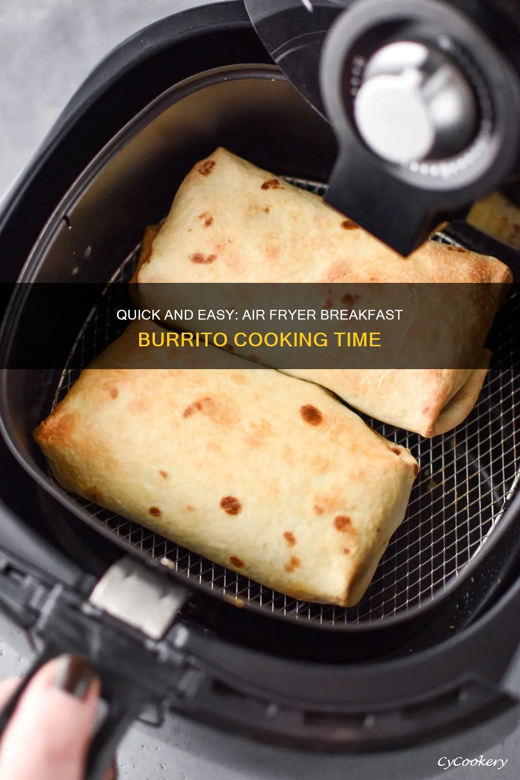 how long to cook frozen breakfast burrito in air fryer