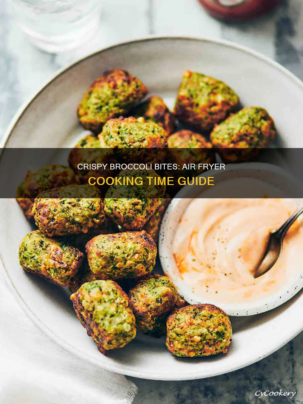 how long to cook frozen broccoli bites in air fryer