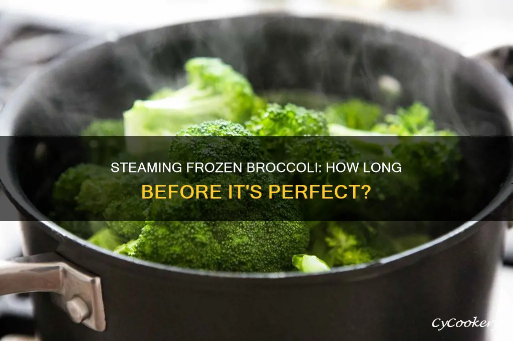 how long to cook frozen broccoli in steamer