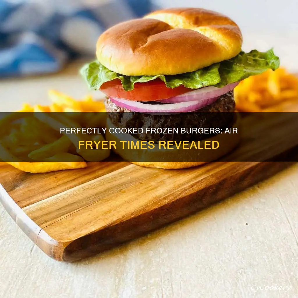 how long to cook frozen burgers in air fryer