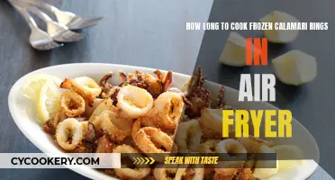 Air Fryer Cooking Calamari Rings from Frozen
