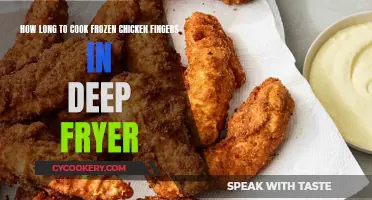 Crispy Chicken: Perfectly Cooked Frozen Fingers in Deep Fryer