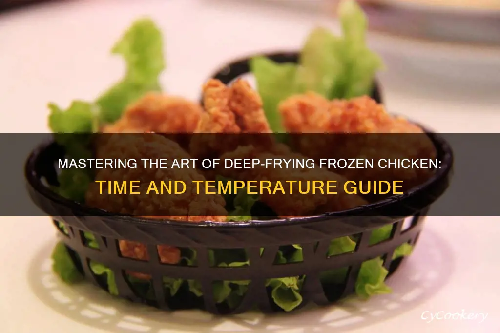 how long to cook frozen chicken in deep fryer