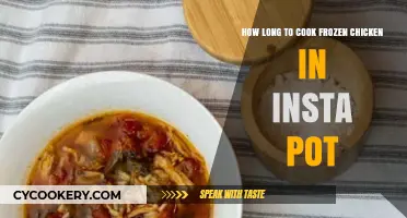 Insta Pot Cooking: Frozen Chicken, Quick and Easy