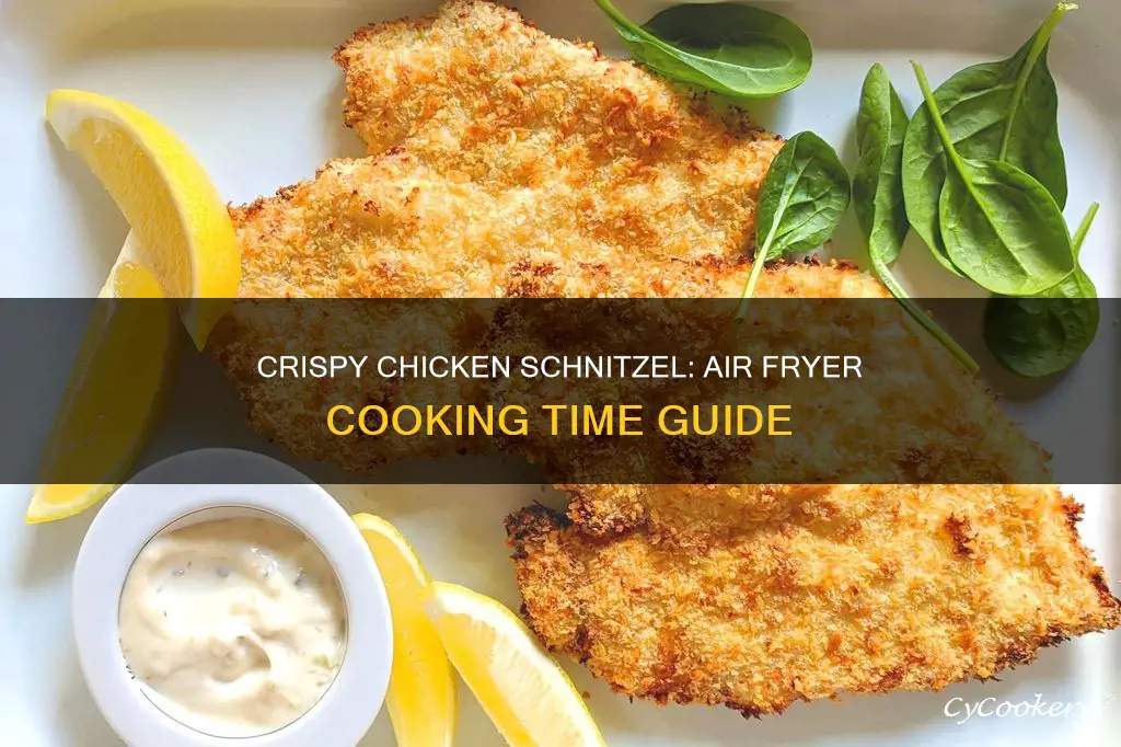 how long to cook frozen chicken schnitzel in air fryer