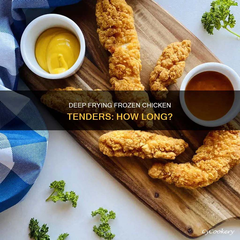 how long to cook frozen chicken tenders in deep fryer