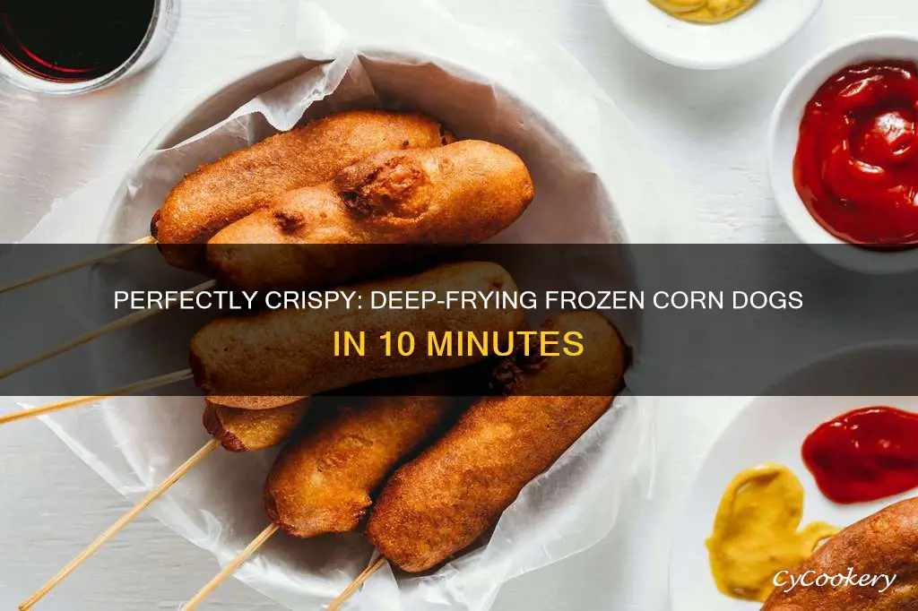 how long to cook frozen corn dogs in deep fryer