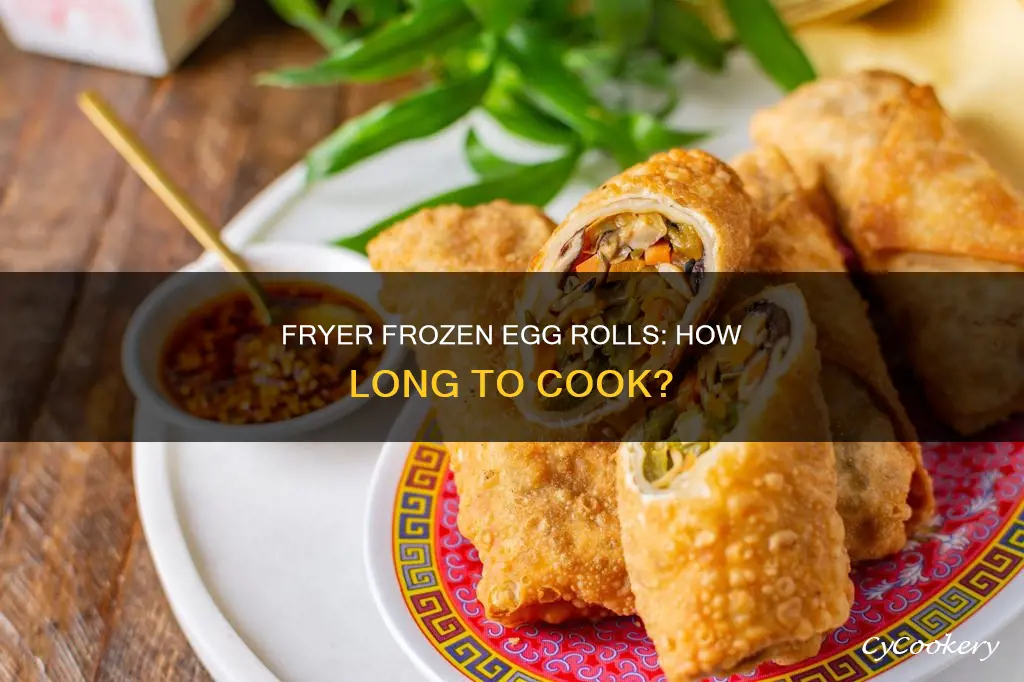 how long to cook frozen eggrolls in the fryer