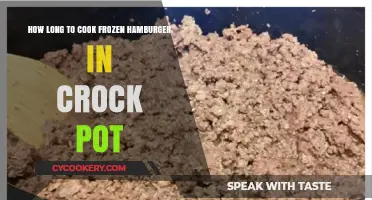 Crock Pot Cooking: Frozen Hamburgers, Perfect Timing