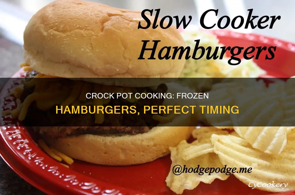 how long to cook frozen hamburger in crock pot