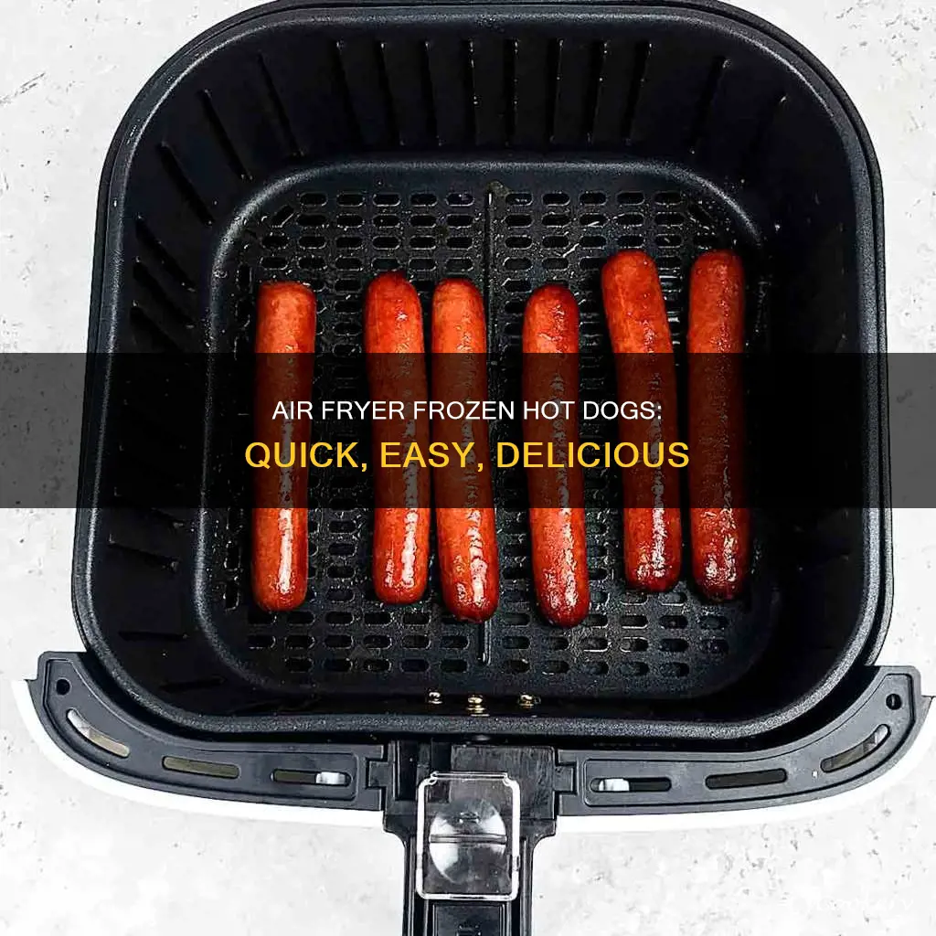 how long to cook frozen hot dog in air fryer