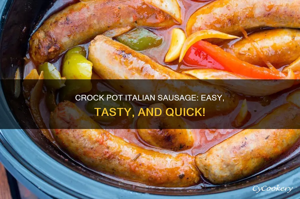 how long to cook frozen italian sausage in crock pot