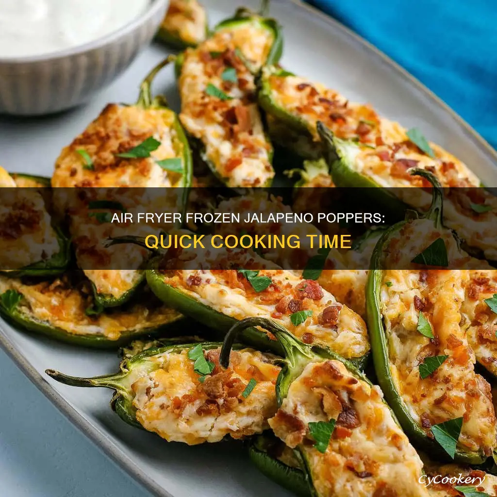 how long to cook frozen jalapeno poopers in air fryer
