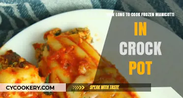 Easy Manicotti: Crock Pot Cooking Time for Frozen Delights