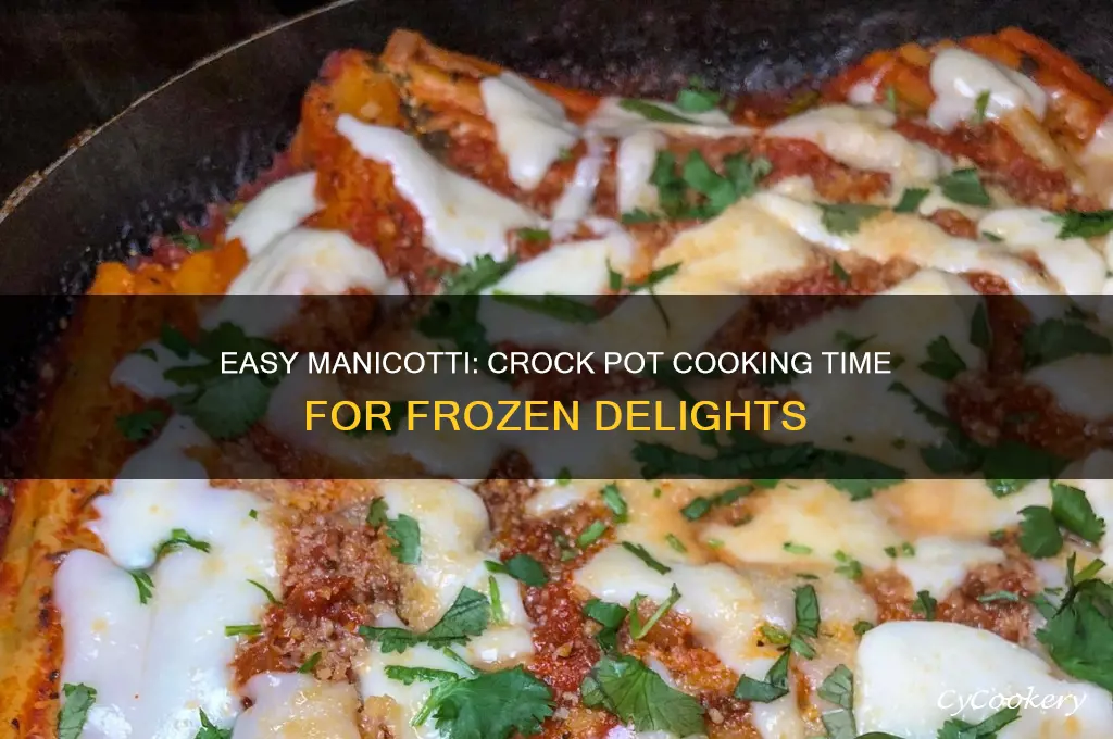 how long to cook frozen manicotti in crock pot