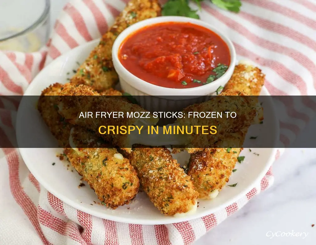 how long to cook frozen mozz sticks in air fryer