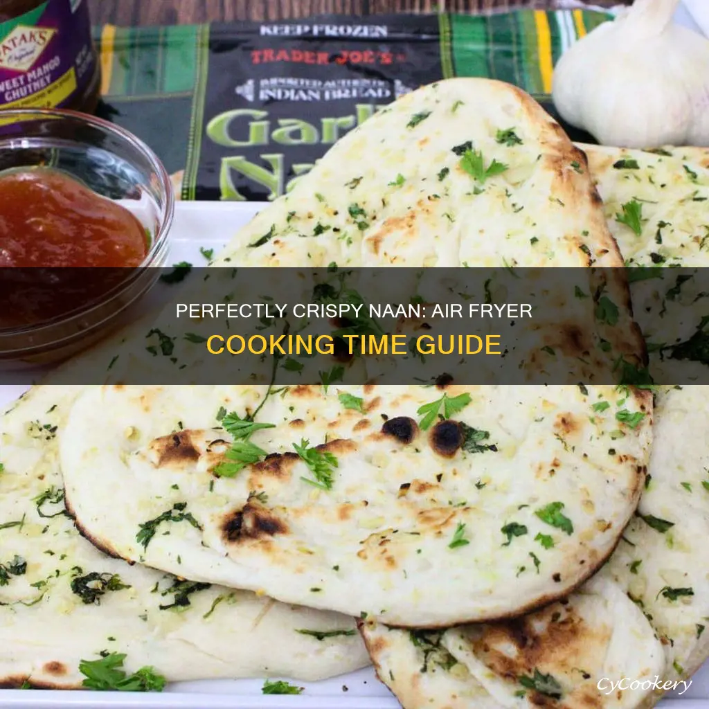 how long to cook frozen naan bread in air fryer