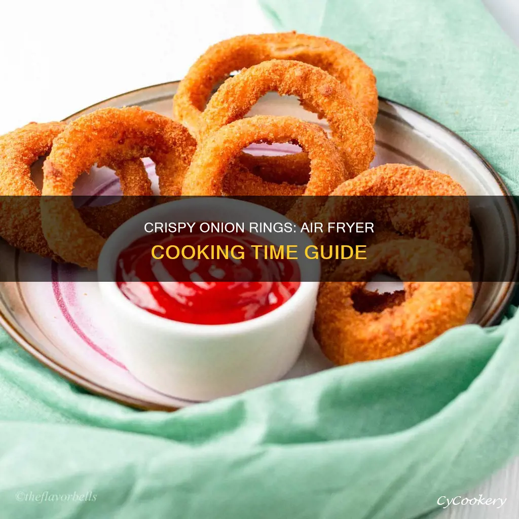 how long to cook frozen onion rings air fryer