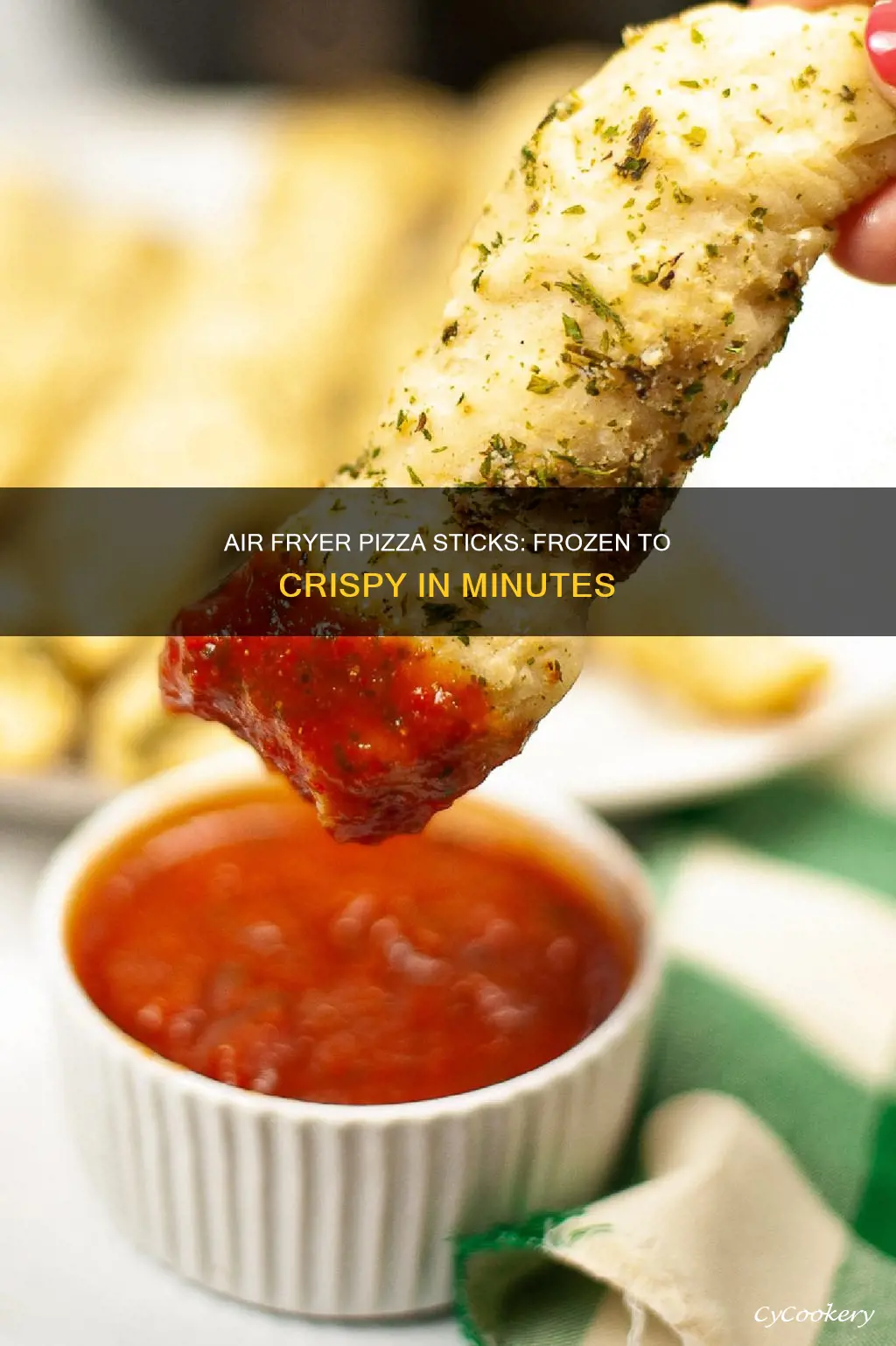 how long to cook frozen pizza sticks in air fryer