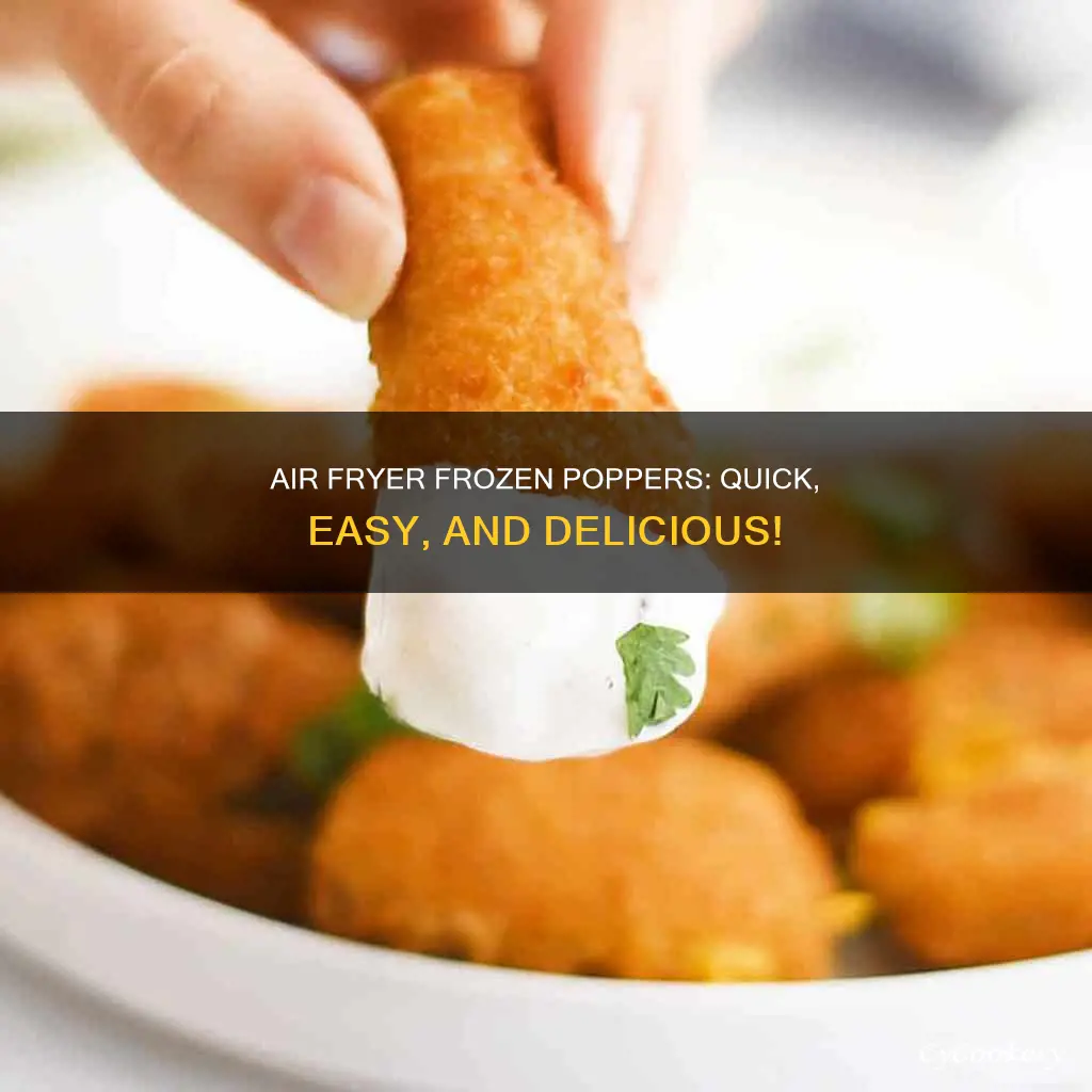 how long to cook frozen poppers in air fryer