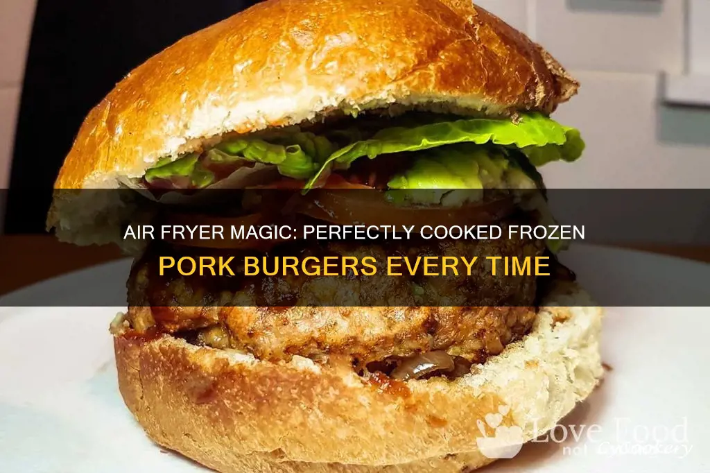 how long to cook frozen pork burgers in air fryer