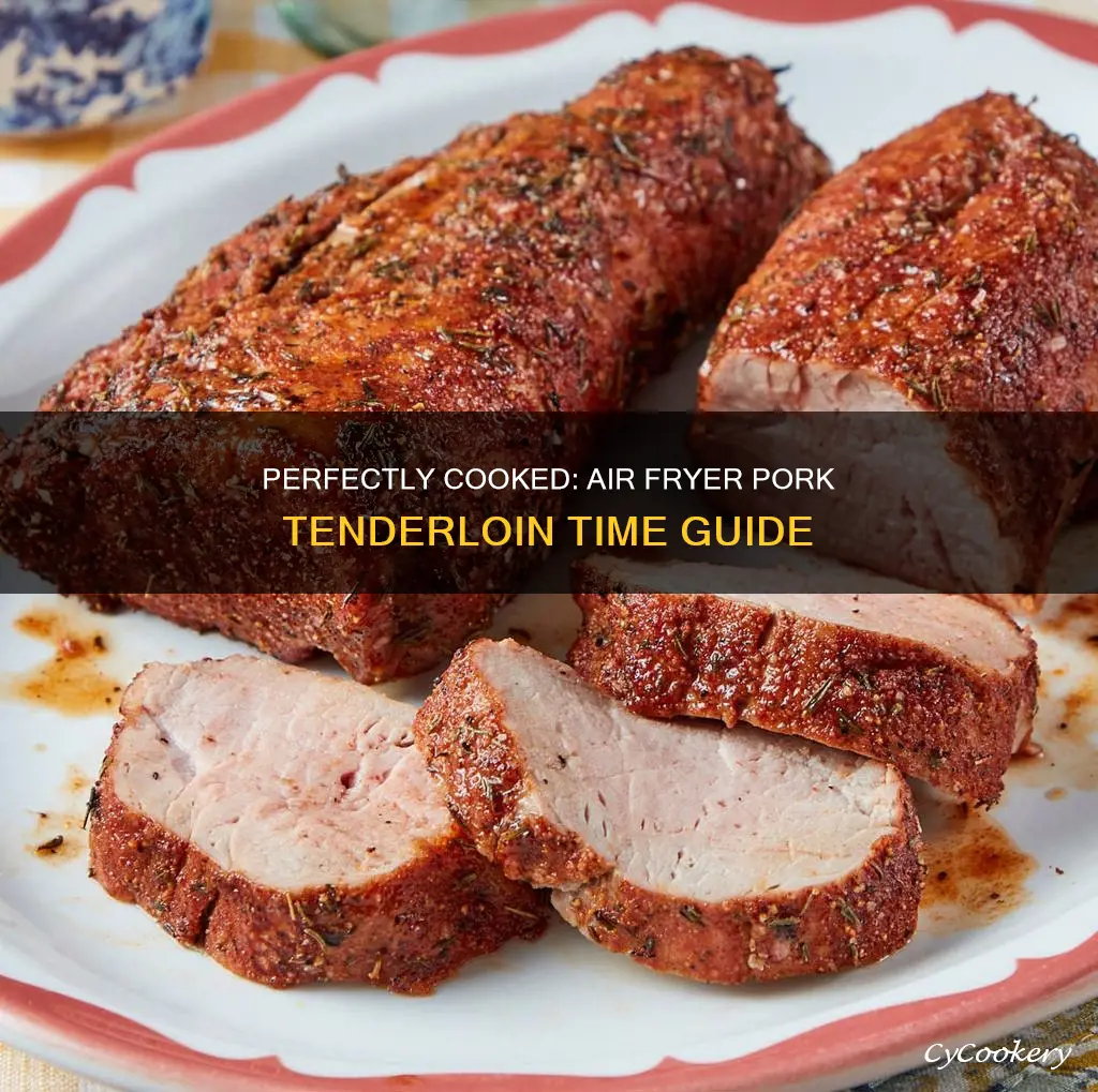 how long to cook frozen pork tenderloin in air fryer