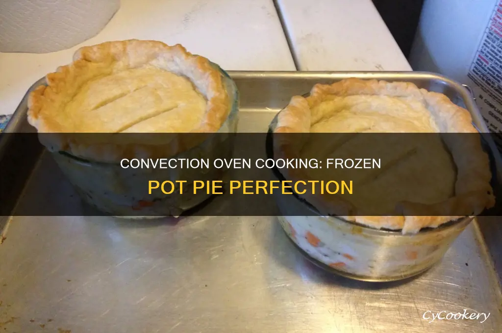 how long to cook frozen pot pie in convection oven