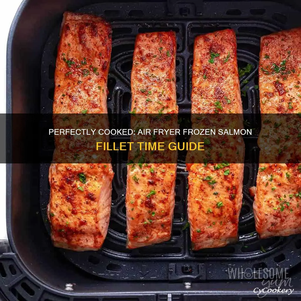 how long to cook frozen salmon fillet in air fryer