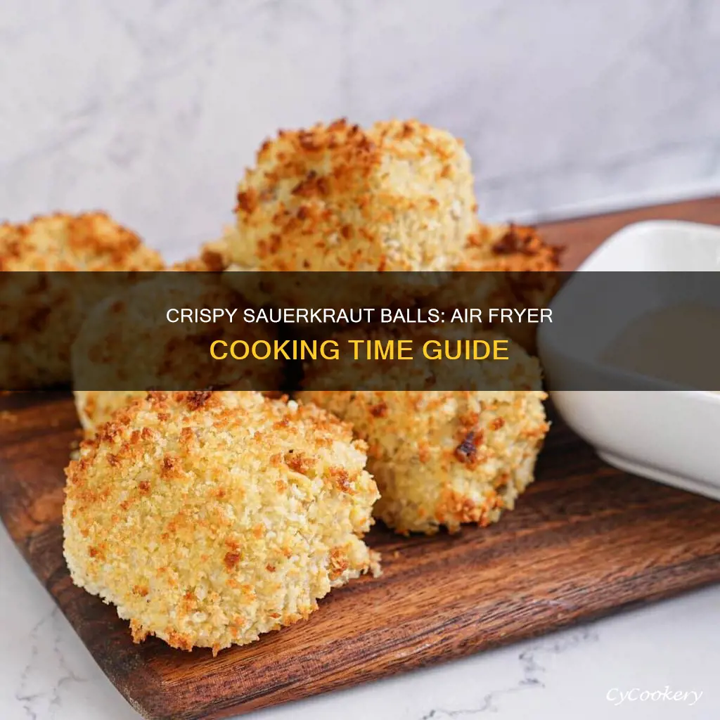 how long to cook frozen sauerkraut balls in air fryer